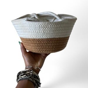 Two-Tone Woven Basket